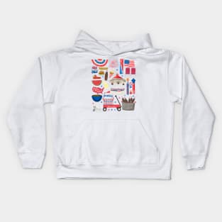 Hometown 4th of July Kids Hoodie